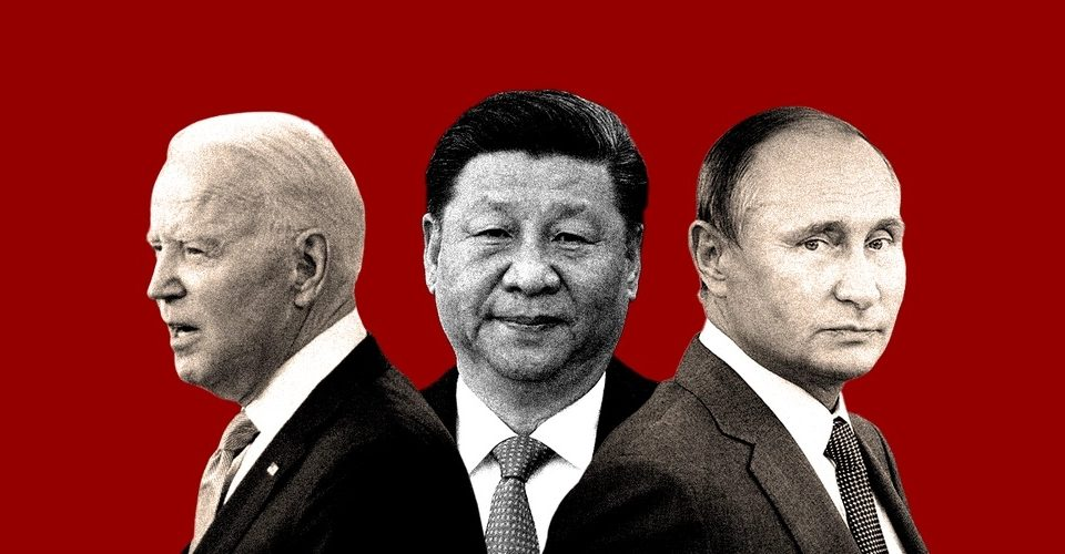Biden, Xi Jinping e Putin. 