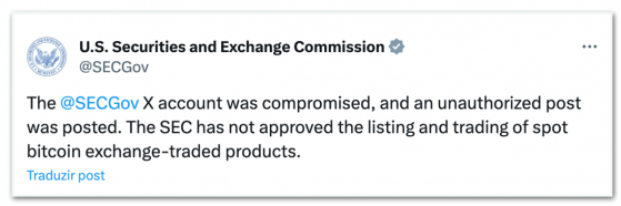 Bitcoin “afunda” após SEC negar aprovação de ETFs à vista
