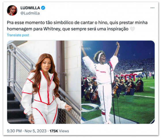 Ludmilla esquece hino nacional no GP de São Paulo de Fórmula 1