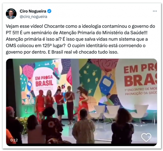 Evento do Ministério da Saúde tem dancinha erótica em Brasília