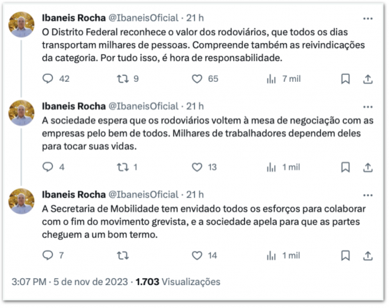 Em greve, rodoviários do DF têm audiência de conciliação com GDF