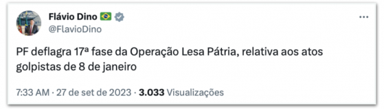 17ª fase da Lesa Pátria cumpre 3 mandados de prisão e 10 de busca