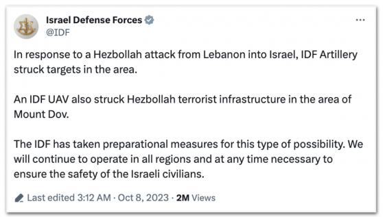 Israel contra-ataca o Líbano depois de ofensiva do Hezbollah