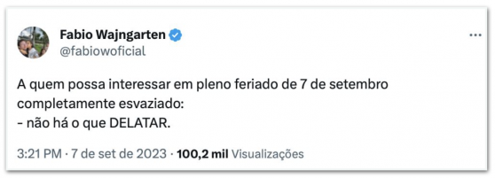 Não há o que delatar, diz Fabio Wajngarten sobre Cid