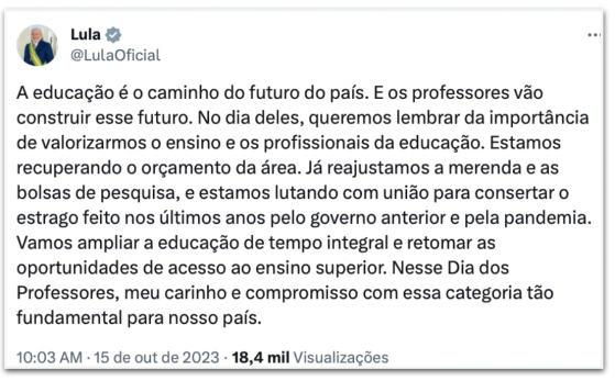 Governo trabalha para “consertar estragos” de Bolsonaro, diz Lula