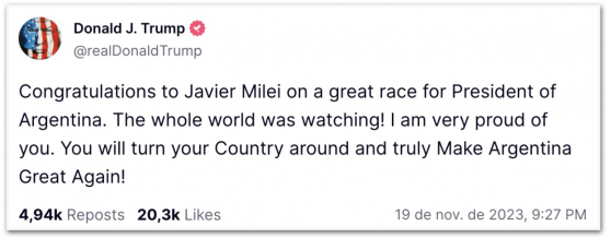  “Make Argentina Great Again”