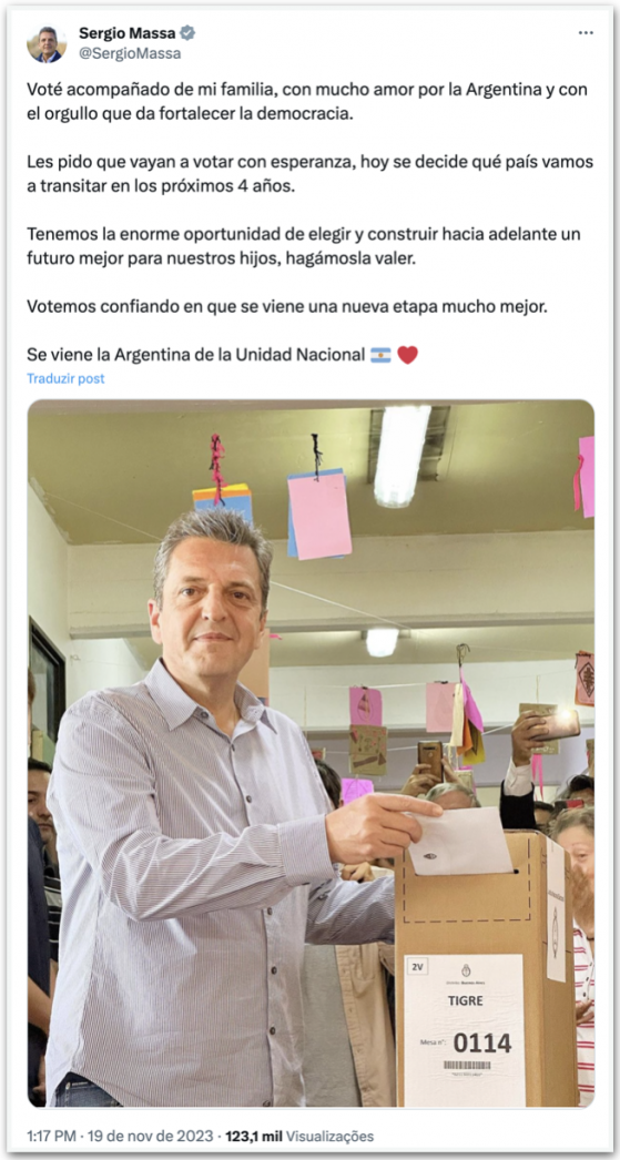 Urnas são fechadas na Argentina e começa contagem de votos