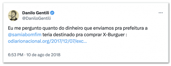 Justiça condena Danilo Gentili a pagar R$ 20.000 à Sâmia Bomfim