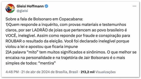 Governistas minimizam ato de Bolsonaro e dizem que evento “flopou”