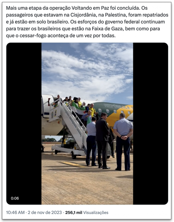 Brasil seguirá com esforços por cessar-fogo em Gaza, diz Lula